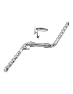 Lowrider Twisted One/Piece Crank 6 1/2" (165mm) Chrome.